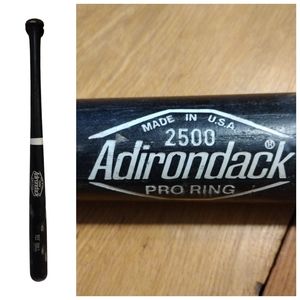 Adirondack Pro Ring Wooden Tee ball Bat black youth kids 28" Vintage USA
